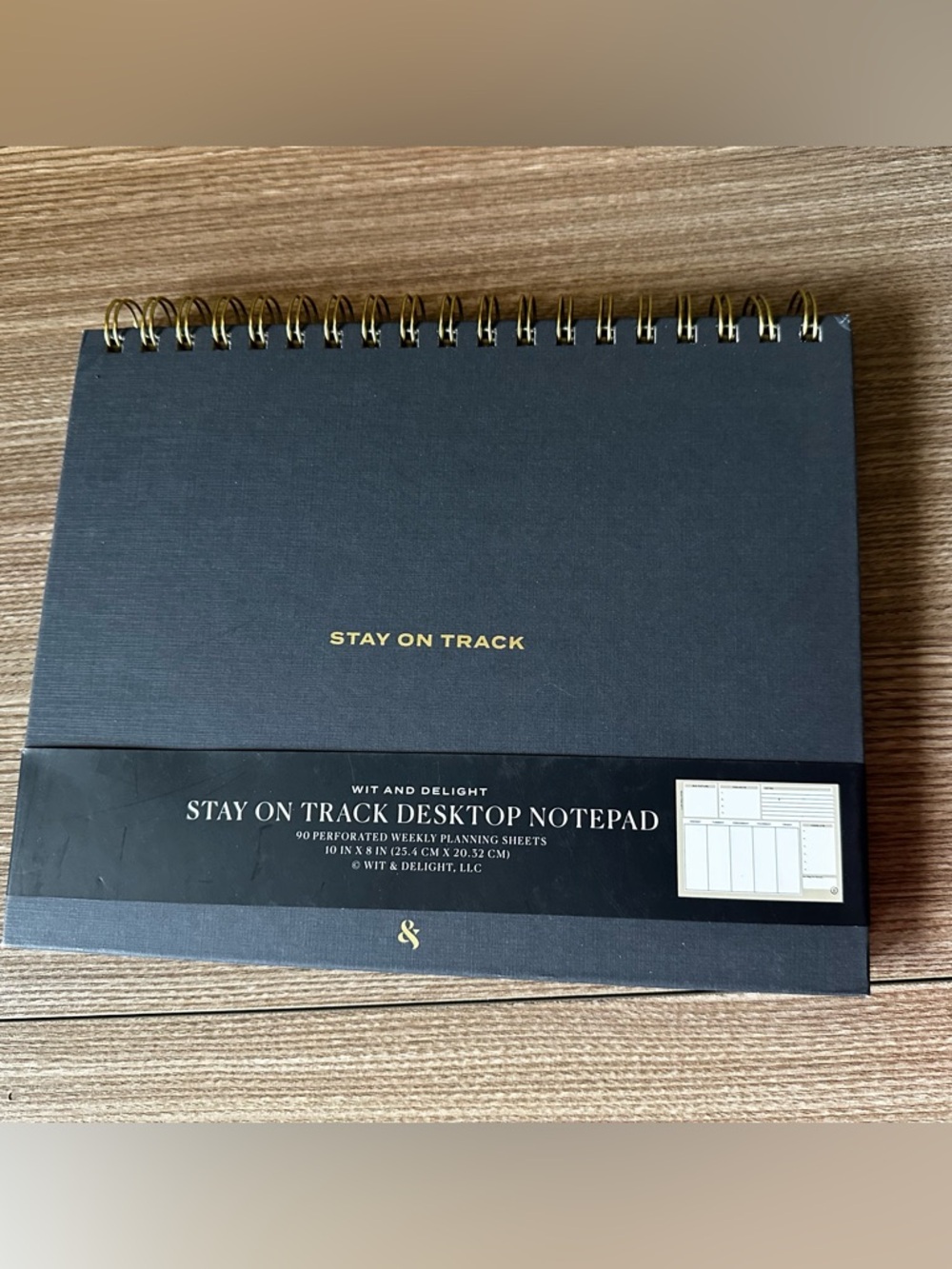 “Stay on Track” desk too notepad planner